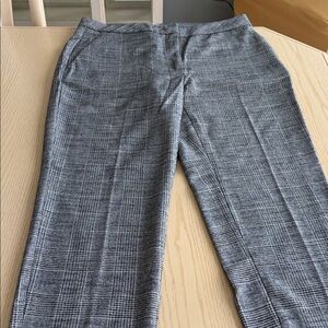 H&M Black and White Textured Pants